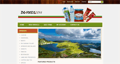 Desktop Screenshot of bg-foods.com